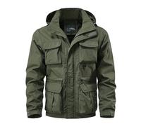 Giacca a Vento da Uomo Giacche Taglie Forti Aviatore Maniche Lunghe Casual vestibilità Ottimale Bomber Mezza Stagione Invernale Leggero Giubbotto per Il Tempo Libero