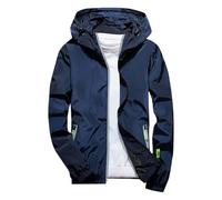 Giacca a Vento da Uomo Leggera Taglie Forti Militare Antivento Mezze Stagioni Giubbino con Tasche Zip Resistente Elegante Baseball Y2k Hiphop per Il Tempo Libero