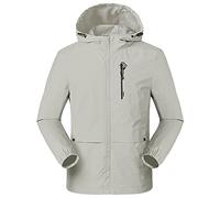 Giacca a vento da uomo, leggera, traspirante, antivento, da uomo, per autunno, sottile, impermeabile, calda, per le mezze stagioni, in tinta unita, funzionale, in softshell, con cappuccio, morbida
