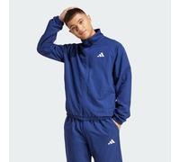 Giacca a vento essenziale con logo piccolo Dark Blue / White M