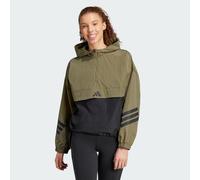 Giacca a vento Future Icons 3-Stripes Olive Strata 2XS