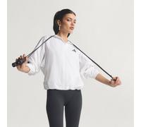 adidas performance - Hyperglam - Giacca a vento bianca con 3 strisce-Bianco L