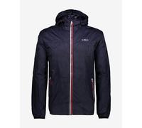 Giacca a vento impermeabile CMP Fix Hood Rain blu navy - 3XL