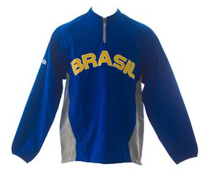 Giacca A Vento MAJESTIC Da Uomo Brasil World Baseball Classic Taglia Grande Blu