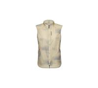 Giacca a vento senza maniche gore wear concurve cloud beige e grigio da donna