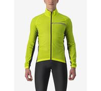 Giacca a vento sottile Castelli Squadra Stretch verde lime elettrico grigio - XXL