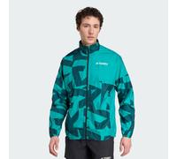 Adidas Terrex Multi Printed Windbreaker Verde,Blu S Uomo