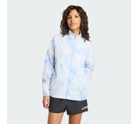 adidas Femme Terrex Multi Spray Dye CLIMA365 Wind Jacket, white/glow blue, M