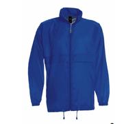 Giacca a vento uomo con cappuccio e cordoncino integrato nel colletto