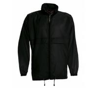 Giacca a vento uomo con cappuccio e cordoncino integrato nel colletto