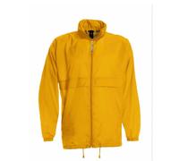 Giacca a vento uomo con cappuccio e cordoncino integrato nel colletto