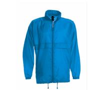 Giacca a vento uomo con cappuccio e cordoncino integrato nel colletto