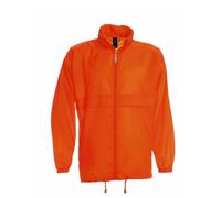 Giacca a vento uomo con cappuccio e cordoncino integrato nel colletto