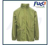 GIACCA A VENTO UOMO IMPERMEABILE CON CAPPUCCIO INVERNALE GIUBBOTTO LEGGERO K WAY
