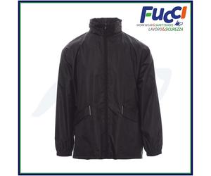 GIACCA A VENTO UOMO IMPERMEABILE CON CAPPUCCIO INVERNALE GIUBBOTTO LEGGERO K WAY