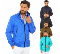 Giacca a Vento Uomo Impermeabile Giubbotto Leggero Primaverile Estivo Slim Fit