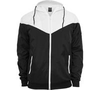 Urban Classics Giacca di mezza stagione 'Arrow' nero / bianco, Taglia XL