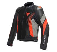 Giacca ABSOLUTESHELL™ Uomo Dainese SUPER RIDER 2 Black/Dark-Gull-Gray/Fluo-Red