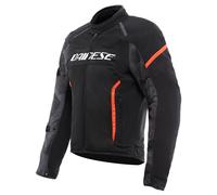 Dainese Air Frame 3, giacca in tessuto 64 male Nero/Rosso Fluo