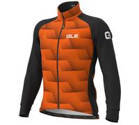ALE Fietsjas Solid Sharp, nero/arancione fluorescente
