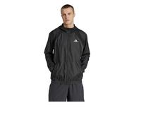 Giacca allenamento impermeabile UOMO Adidas Nero Tech Apparel WindBreaker