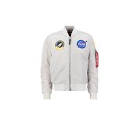 ALPHA INDUSTRIES Giacca di mezza stagione 'Nasa' grigio chiaro, Taglia M