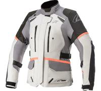 GIACCA ALPINESTARS DONNA MOTO STELLA ANDES V3 DRYSTAR GRIGIO/CORALLO FLUO.