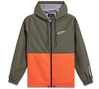 Alpinestars Speeder Windbreaker, giacca in tessuto XL male Verde Scuro/Arancione
