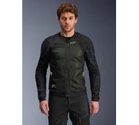 Giacca moto Alpinestars Troop-Air - nero giallo fluo