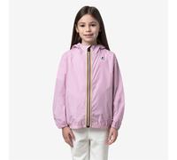 Giacca anti vento con cappuccio e cerniera Claude Rosa 8 anni - 126 cm Tinta unita