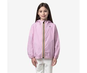 Giacca anti vento con cappuccio e cerniera Claude Rosa 8 anni - 126 cm Tinta unita