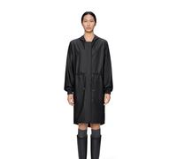Giacca anti vento media lunghezza con cappuccio STRING W PARKA Nero S Tinta unita