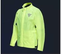 Dainese - Ultralight Rain Jacket, Giacca Antipioggia Impermeabile e Antivento, Ultra Leggera, Ripiegabile, Giacca Antipioggia per Moto, Unisex, Giallo Fluo, S