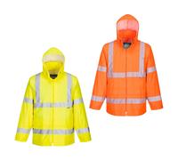 Portwest H440 Giacca Da Pioggia Hi-Vis Impermeabile Leggera Per Uomo Arancione, XS