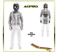 GIACCA ANTIPIOGGIA CROSS ENDURO ACERBIS JACKET RAIN TRASPARENT 3.0 TG. L-XL