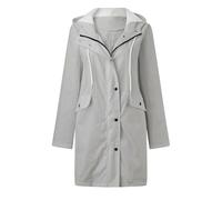 Giacca antipioggia da donna traspirante di grandi dimensioni impermeabile giacca softshell giacca da esterno gialla giacca di transizione giacca Piumino Donna 100 Grammi Giubbino Donna Primavera