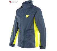 Giacca antipioggia Dainese STORM 2 UNISEX JACKET black iris fluo yellow