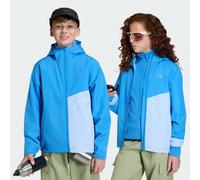 Adidas Terrex Multi 2 Layer Climaproof Raincoat Blu 7-8 Years Bambini
