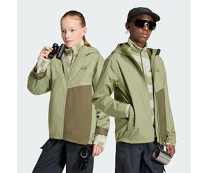 Giacca antipioggia Kids Multi 2 Layer CLIMAPROOF Terrex Tent Green / Olive Strata 5-6A