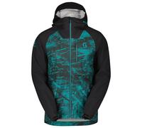 Giacca antipioggia MTB Trail Storm WP petrolio/nero L