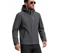 Giacca antivento da uomo con cappuccio con tasche con cerniera per escursioni all'aperto, pendolarismo, casual, uso quotidiano, leggera, impermeabile