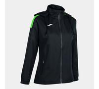 Joma Veste Coupe Vent Femme Trivor, Unisex - Adulto, Nero/Verde Fluo, XL