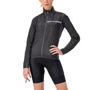 Giacca a vento sottile Castelli Squadra Stretch nero grigio scuro donna - S