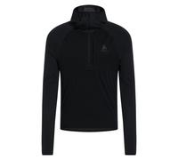 Giacca antivento Odlo Felpa con cappuccio 1/2 zip - ZEROWEIGHT PRO PW SEAMLESS WINDPROOF (nero) Uomo L