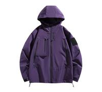 Giacca Antivento Uomo Casual Leggero JacketAll'aperto Aviatore Maniche Lunghe Collo da Baseball Pratica Mezza Stagione Giubbotto Moto Sportivo per attività All'Aperto
