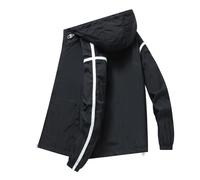 Giacca Antivento Uomo Leggera Taglie Forti Militare Aviatore Maniche Lunghe Casual vestibilità Ottimale Bomber Resistente Elegante Oversize da per attività All'Aperto