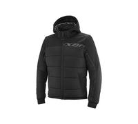 Ixon Aspen Giacca tessile da motocicletta impermeabile, nero, Taglia 4XL