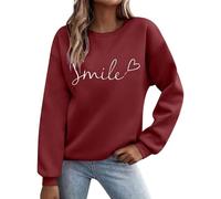 Giacca Autunnale Donna,Felpa Oversize Donna,Stampa a Letter Girocollo Maniche Lunghe per Autunno e Inverno Ragazza Abbigliamento per Il Tempo Libero,Giacca da,XL
