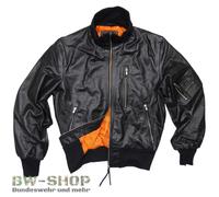 Mil-Tec BW Aviator, giacca in pelle 56 male Nero