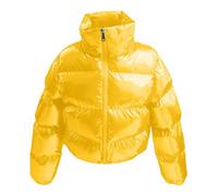 Giacca Bambina 3 Anni - Cappotto E Giacca Invernali per Bambine Imbottiti E Lucidi Caldi E Spessi Isolanti Perfetti per Le Giornate Fredde Abbigliamento Invernale Perfetto per Le Bambine (Yellow 120)